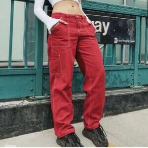 Garage Red Carpenter Pant